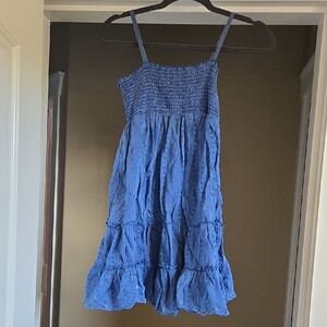 Old Navy Kids Children Blue Sleeveles Dress Sparkly Large